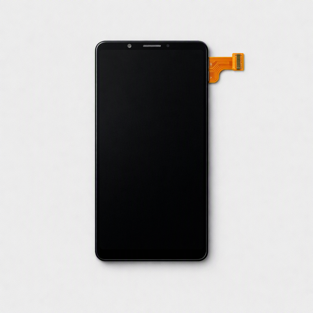 Дисплей для Samsung A175 (A17) (в сборе с тачскрином) черный оригинал в рамке — демонстрационное изображение